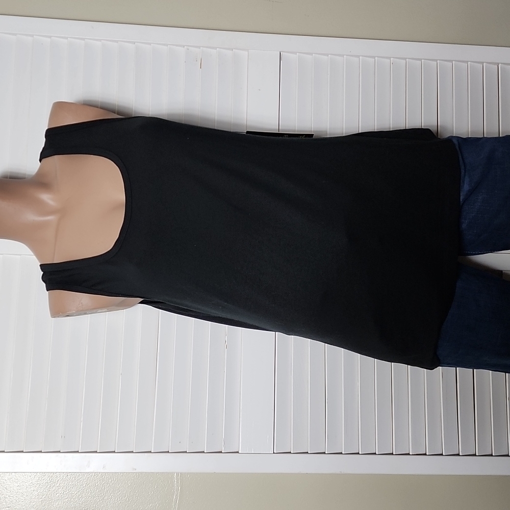 NWT Willi Smith Black Halter Sleeveless Top XL